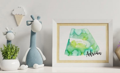 cuadro para bebe acuarela_