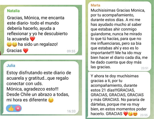testimonios gratitud el círculo acuarela